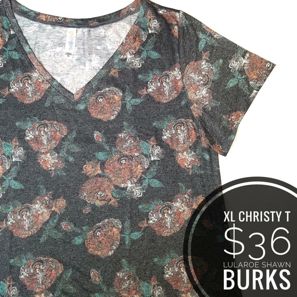 NWT LuLaRoe Christy V-Neck Tee